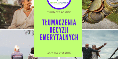 Tłumaczenia przysięgłe dokumentów emerytalnych